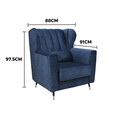 Fabric Chesterfield 1 Seater Sofa 327